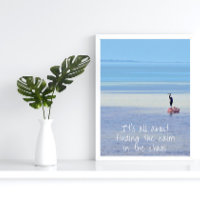 Motivational Zen Quote Beach