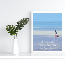 Motivational Zen Quote Beach