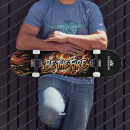 MOTIVATIONALISM© Be The Fire_ Mini Skateboard Bräda 18,5 Cm