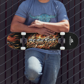 MOTIVATIONALISM© Be The Fire_ Mini Skateboard Bräda 18,5 Cm