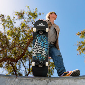 MOTIVATIONALISM© Master Your Mind_ Mini Skateboard Bräda 18,5 Cm