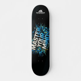 MOTIVATIONALISM© Master Your Mind_ Mini Skateboard Bräda 18,5 Cm