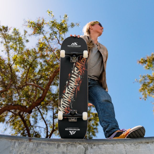 MOTIVATIONALISM© MINI SKATEBOARD BRÄDA 18,5 CM (Utomhus 1)