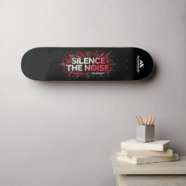 MOTIVATIONALISM© Silence The Noise 1_ Mini Skateboard Bräda 18,5 Cm