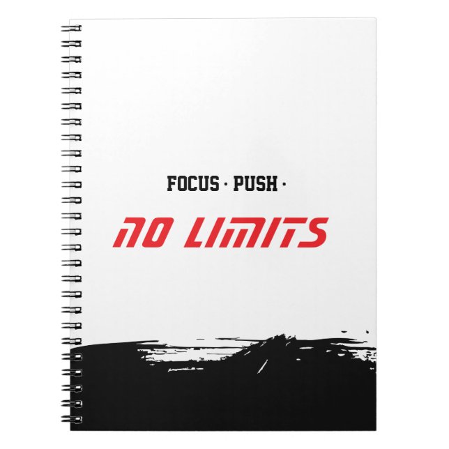 Motivationell Fitness Vit Anteckningsbok (Framsidan)