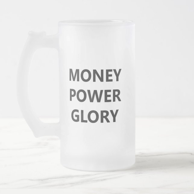Motivationell Minimalist  Frostat Ölglas (Vänster)