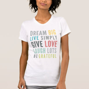 MOTIVATIONELLT ORD TILL KÄRLEK GENOM modern typogr T-shirt