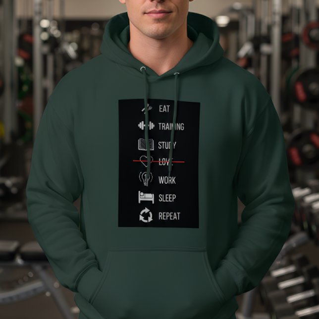 Motivations rutin hoodie (Skapare uppladdad)