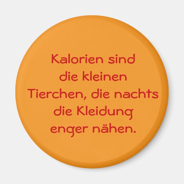 Motivationshilfe zum Abnehmen Magnet (Framsidan)