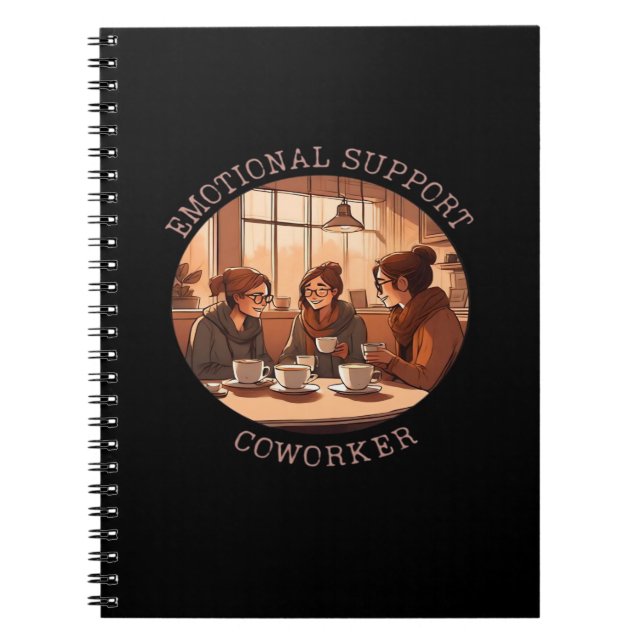 MotivationsOffice Compa för Emotional Help Coworki Anteckningsbok (Framsidan)