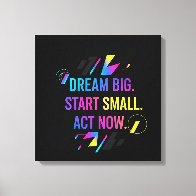 Motivative Wall Art Canva Art Canvastryck (Framsida)