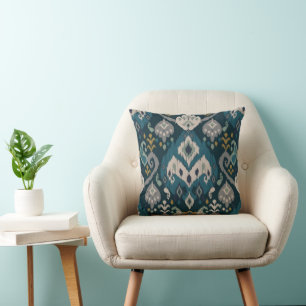 Motiver Afrikansk boho paisley Blommig ikat-mönste Kudde