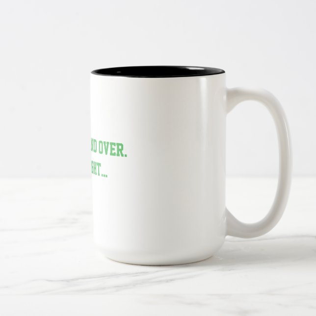 Motivera dig själv, med start nu. Två-Tonad mugg (Höger)