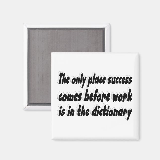 Motiverad arbetsoffert magnet (Front/Back)