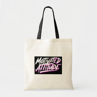 Motiverad Attitude Tote Bag - Fet Retro-inspirerad Tygkasse
