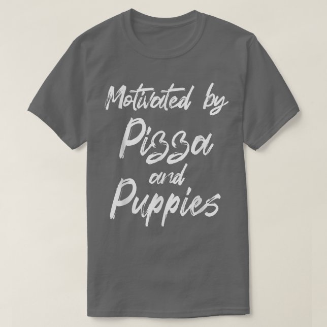 Motiverad av Pizza och marionerna, lustigt Pizza,  T Shirt (Design framsida)