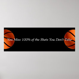 Motiverad basketsoffert poster