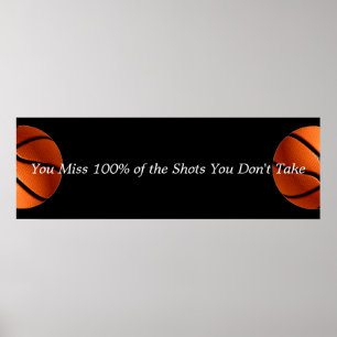 Motiverad basketsoffert poster