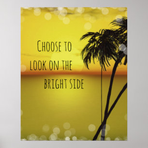 Motiverad Bright Side-offert Poster
