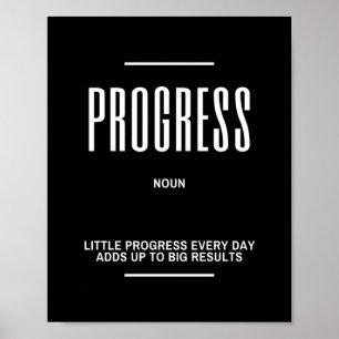 Motiverad citat för små framsteg poster