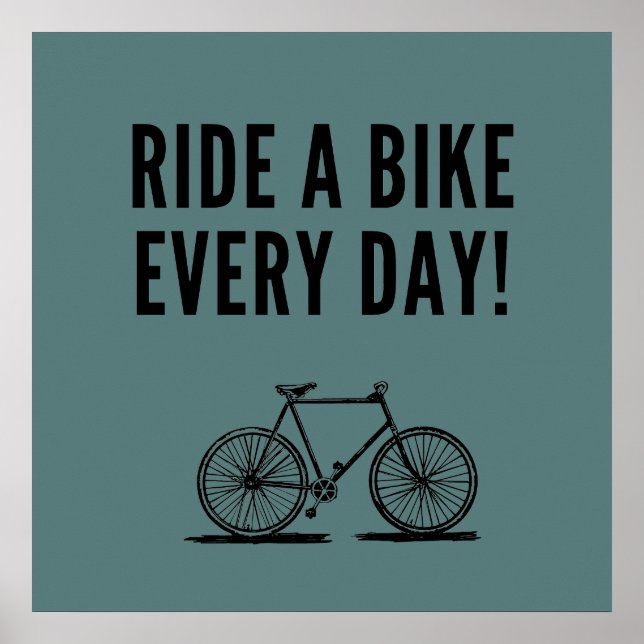 Motiverad cykling poster (Framsidan)