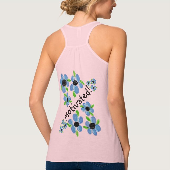 Motiverad Dam Flowy T-shirt Linne Med Racerback (Baksida)