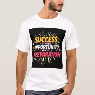 Motiverad framgångsofferttypografi för T-Shirts