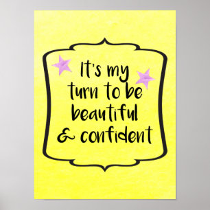 Motiverad inspirationsoffert för kroppskonfidentia poster