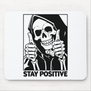Motiverad kvarstående positiv Skeleton Grim Reaper Musmatta