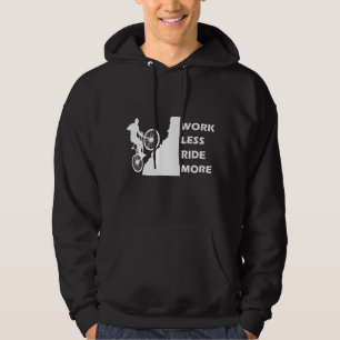 Motiverad mountainbikeåkning - rolig cykelcitat hoodie