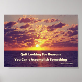 Motiverad Poster av offert