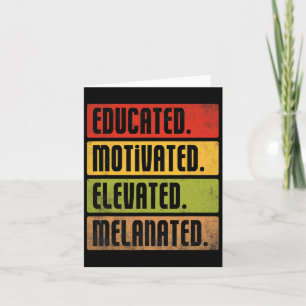 Motiverad, upplevd Melanated Bhm Afro Bla Kort