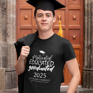 Motiverad Utbildad Utexaminerad   Examen T Shirt