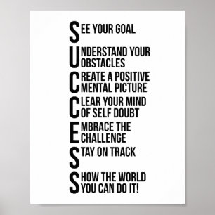 Motiverade offerter lyckades poster