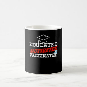 Motiverade utbildade vaccinerade kaffemugg