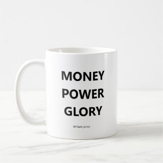Motiverande affärscitat svart och vitt kaffemugg