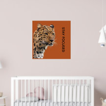 Motiverande Affisch för Fokus - Tiger
