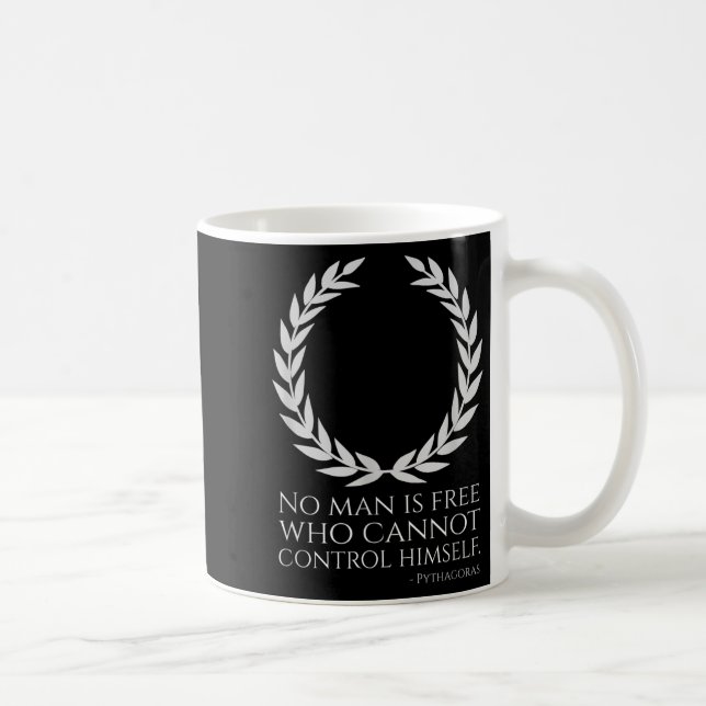 Motiverande antika grekiska filosofi Pythagoras Q Kaffemugg (Höger)