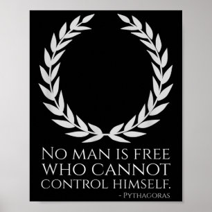 Motiverande antika grekiska filosofi Pythagoras Q Poster
