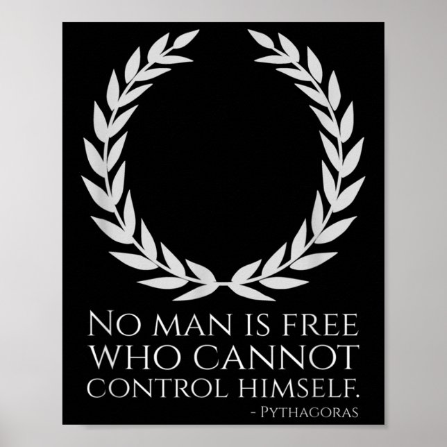 Motiverande antika grekiska filosofi Pythagoras Q Poster (Framsidan)