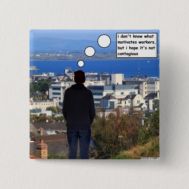 Motiverande arbetare knapp (Framsida)