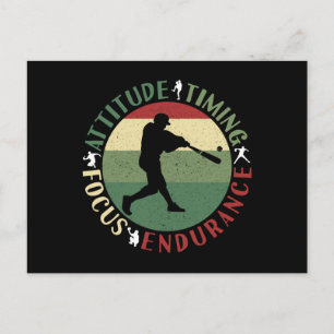 Motiverande baseball-lagvärderingar vykort