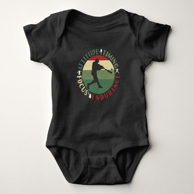 Motiverande basebollagvärderingar t shirt (Framsida)