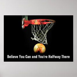 Motiverande basket Idrott Idrott Poster