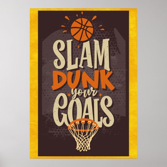 Motiverande basketboll Poster (Framsidan)