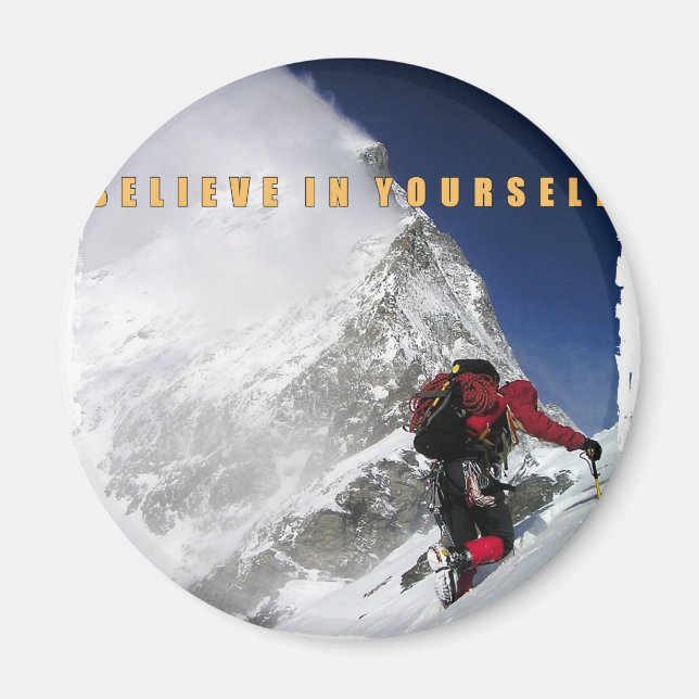 Motiverande bergsstim magnet (Framsidan)