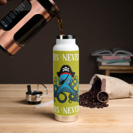 Motiverande blå Arg Octopus Pirat