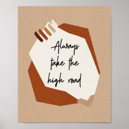Motiverande Citat Abstrakt Modern Boho Poster