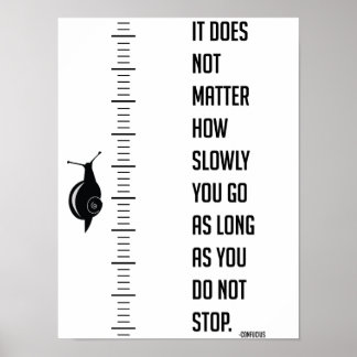 Motiverande citat av Confucius Poster