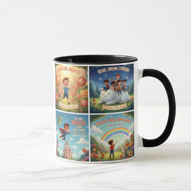 Motiverande Citat för Barnrum & Klassrum Mugg (Höger)